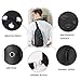 Stuo Men's Sling Bag Headphone Port Waterproof Crossbody Shoulder Bag Outdoor Cycling Messenger Chest Bag Black (black023)