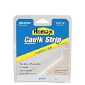 Caulk Strip White, 1-1/4" x 5', Floor and Tub Caulk Strip