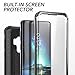Galaxy S9+ Plus Case, YOUMAKER Heavy Duty Protection Kickstand with Built-in Screen Protector Shockproof Case Cover for Samsung Galaxy S9 Plus 6.2 inch (2018 Release) - Black/Black