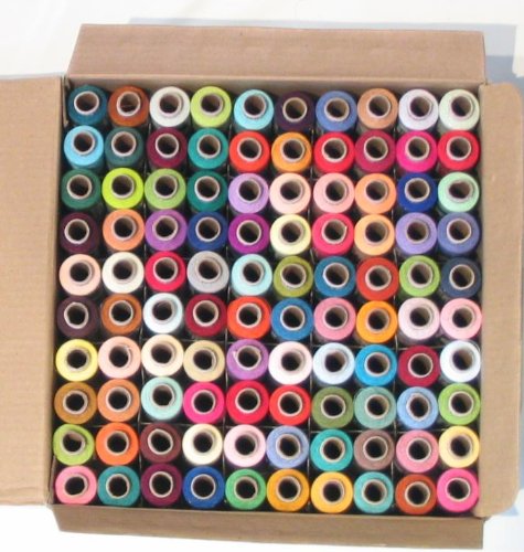 New 100 Spools of POLY ALL PURPOSE SEWING/QUILTING THREAD's 327yd VR (100 Colors)