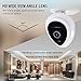 Mini IP Camera, Night Vision 720P HD Home WiFi Wireless Security Surveillance Camera System with Motion Email Alert/Remote Monitoring (White)