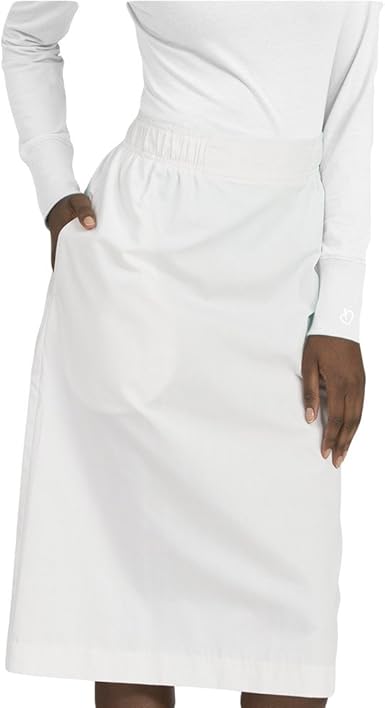 Amazon Com Peaches Uniforms Women S A Line Scrub Skirt 29 Xxxx Large White Clothing