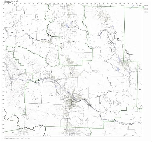 Missoula Zip Code Map Missoula County, Montana Mt Zip Code Map Not Laminated: Amazon.com: Office  Products