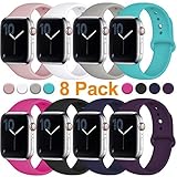 Fuleda Compatible with App le Watch Band 38mm 40mm 42mm 44mm, Replacement Accessory Bands for i Watch Series 4, Series 3, Series 2, Series 1, S/M M/L