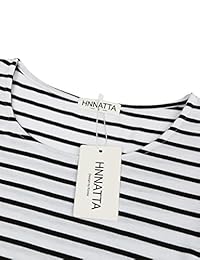 HNNATTA Vestido maxi de dama con mangas 3 4 y estampado floral a rayas, con bolsillos