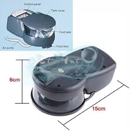 Amazon Com Amusement 1 7 Lcd Automatic Aquarium Fish Feeder