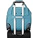 DELSEY PARIS Quilted Rolling Tote Bag Under-Seater with 2 Wheels, Teal, One Size