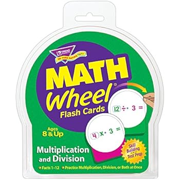 Trend Enterprises Inc. Multiplication and Division Math Wheel Flash Cards