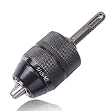 Yakamoz Metal Sleeve 1/2-20UNF 2-13MM 1/16-1/2 Inch Keyless Drill Chuck Quick Change Adapter Hammer Converter Conversion Tool with SDS Plus Shank Adaptor