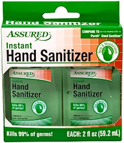 Assured Instant Hand Sanitizer, 2-2oz bottles (Aloe)