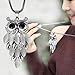 Botrong Bohemia Retro Owl Turquoise Necklace Delicate Carved Jewelry Good Gift