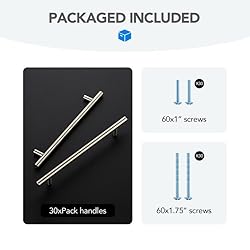 HOME EDIT Brushed Nickel Cabinet Handles 7-1/2 Inch