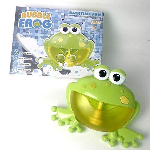 ETbotu Bubble Froggy Music Kids Pool Swimming Bathtub Soap Machine Automatic Bubble Maker