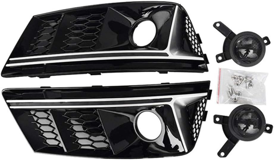 Nebelscheinwerfer-Abdeckung Für Citroen C4 (2008-2012) - 1 Paar Schwarze ABS-Gitter