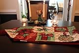 Tache 13 x 54 Inch Christmas Decorative Tapestry Holiday Tidings Table Runners