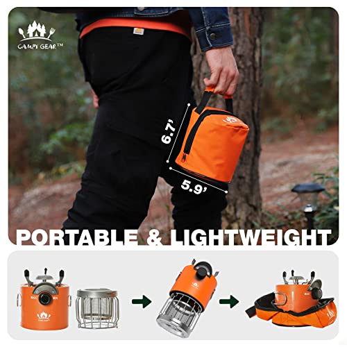 Campy Gear Little Guy 2 in 1 Portable Propane Heater & Stove, Outdoor