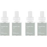 Pura Home Diffuser Refill, 4 Pack, White Tea No. 1 | Scent Refill for Pura Home Smart Plug-In Wall Diffusers, Clean and Safe, Long-Lasting Fragrance for Home and Office