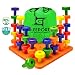 Gleeporte Stacking Peg Board Set Toy - Montessori Occupational Therapy Early Learning for Fine Motor Skills, Ideal for Toddlers and Preschooler, Includes 30 Plastic Pegs & 1 Board primary