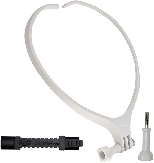 Amazon Glider Gopro用 アクセサリー ネックマウント Air チタンホワイト ハードアジャスターセット 日本製 ネック ハウジングマウント Hero9 Max Hero8 7 6 5 Osmo Action対応 国産 首 ネック ネックレス ネックストラップ アジャスター サイズ調整 落下防止