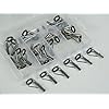 Silver-Saltwater-Ceramic-Fishing-Rod-Guides-Tip-Tops-Repair-30Pcs-30-45mm