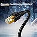 CableCreation Cat8 Ethernet Cable 5Ft, 40Gbps Network Patch Shielded Heavy Duty Cable, 2000MHz SFTP Internet LAN RJ45 High Speed Gaming Cord for PS5 PS4, Xbox, Modem, Router