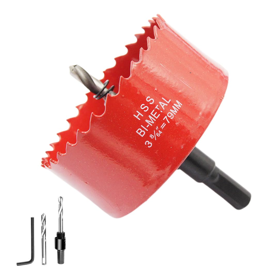 79mm Hole Saw LAIWEI Hole Cutter,For Drilling Wood, Aluminum Profiles,PVC and Other Materials(3-1/8 inch)