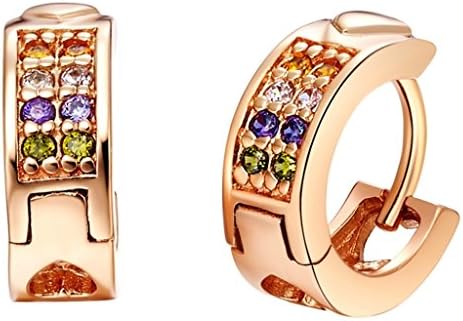 Aomily Jewelry, Silver Plated Archs Womens Stud Earrings Rose Gold Decoration