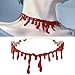 Maggie 1 PCS Horror Blood Drip Necklace Fancy Fun Joke Choker