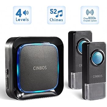 Security2020 WC180 Wireless Door Chime with Flashing