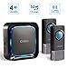 Wireless Doorbells Kit Cinbos Wireless Doorbell for Home LED Light with 1 Receiver and 2 Remote Push Buttons Waterproof,1000 Feet Long Range, 52 Chimes, 4 Levels Volume (B21-2T1-B)