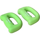 GYMENIST Set of 2 Hand Shaped Neoprene Exercise Workout Jogging Walking Cardio Dumbbells Pair