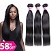 Gabrielle Brazilian Straight Hair 3 Bundles 100% Human Hair Bundles 7A Unprocessed Brazilian Virgin Hair Natural Color Hair Extension 12 12 12