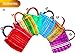Alondra's Imports New (TM) Uniquely Designed, Mini Mexican Tote Favor Bags ( Candy Bags - Mercado Bags - Mesh Bags - Bolsas para Fiestas) 10 x 7 - Multi-Colored (6 Pack)