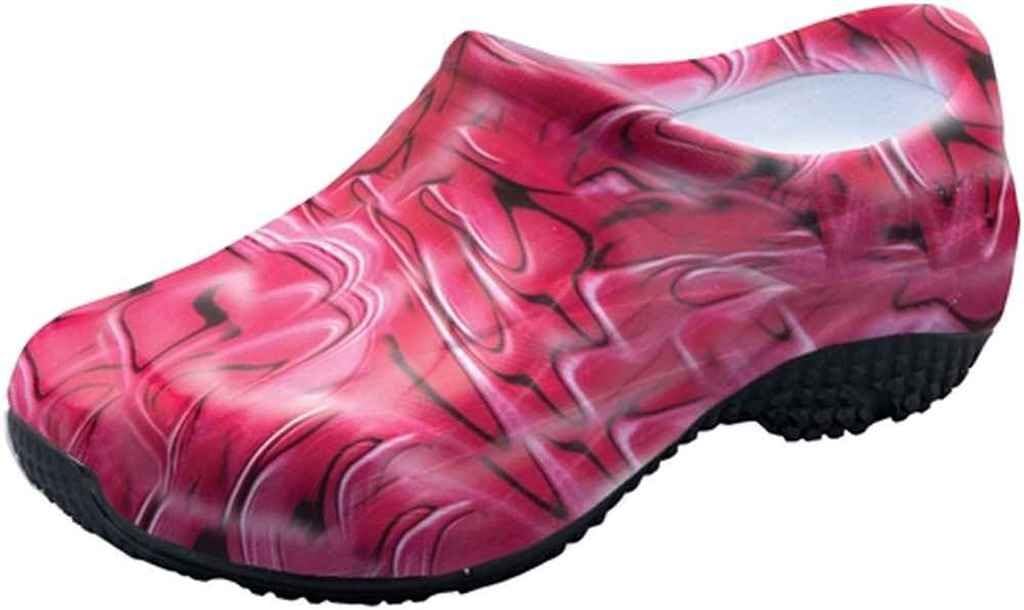 Anywear EXACT Women's Injected Closed Back Red Swirl 7 M US
