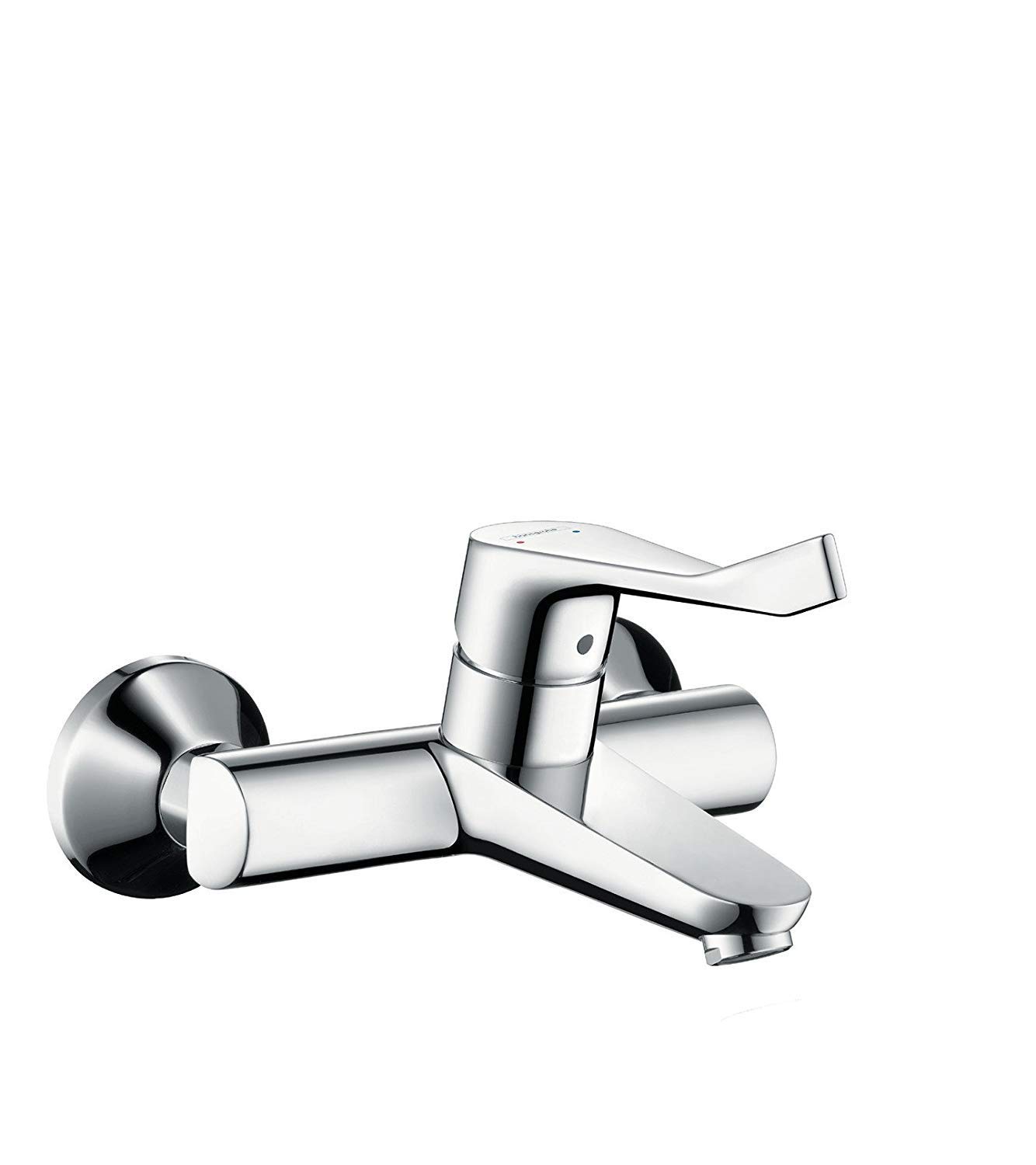 hansgrohe Focus Wall-Mounted Basin Tap with Long Handle