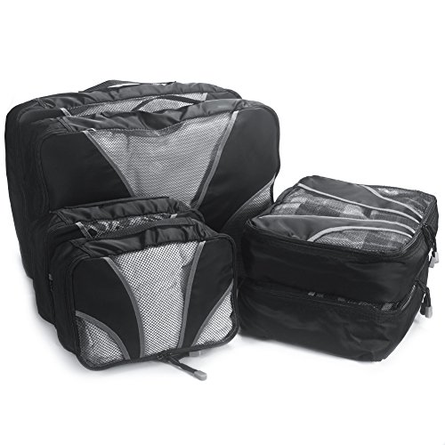 Benail 6-Piece Packing Cubes Set Large Travel Luggage Organizer