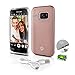 Premium Phone Cases for Samsung Galaxy S7 Selfie LED Light Case with Built-In Power Bank Phone Charger | Buy Selfie a Stick LED Illuminated Flashing Light (Samsung Galaxy S7) Rose Gold (SL301S7RG)