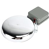 Extra Loud Doorbell 110V Electric Bell 8 Inch Alarm Bell Electric Doorbell Wired Multipurpose Signal Bells for School Industrial Shop Mall Homes