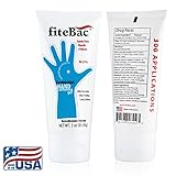 Alcohol Free Hand Sanitizer Germicidal Gel | No Drying Foam | Moisturizers | Advanced Formula | No Active Ingredients Penetrate Skin | 3 oz. Tube by fiteBac SkinCare