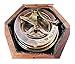 MAH Brass Magnetic Sundial Compass for Birthday, Grandfather, Baptism, Father's Day, Partner, Best Man, Anniversary, Farewell, Graduation, Christmas, Home Décor Vintage Style Sundial with Gift Box.