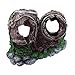 Bestgoo Aquarium Fish Tank Decorations, Resin Double Broken Barrel Emulational Dead-wood