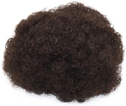 VGTE Beauty Synthetic Curly Hair Ponytail African American Short Afro Kinky Curly Wrap Synthetic Drawstring Puff Ponytail Hair Extensions Wig with Clips (#2,Large)
