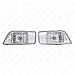 LEDIN Fog Lights Compatible for 2006 2007 Accord Sedan 4DR JDM Style (OE Style Clear Lens with Wires, Bulbs)