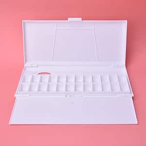 Paleta de acuarela vacía de 24 cuadrículas, caja de paleta de ...