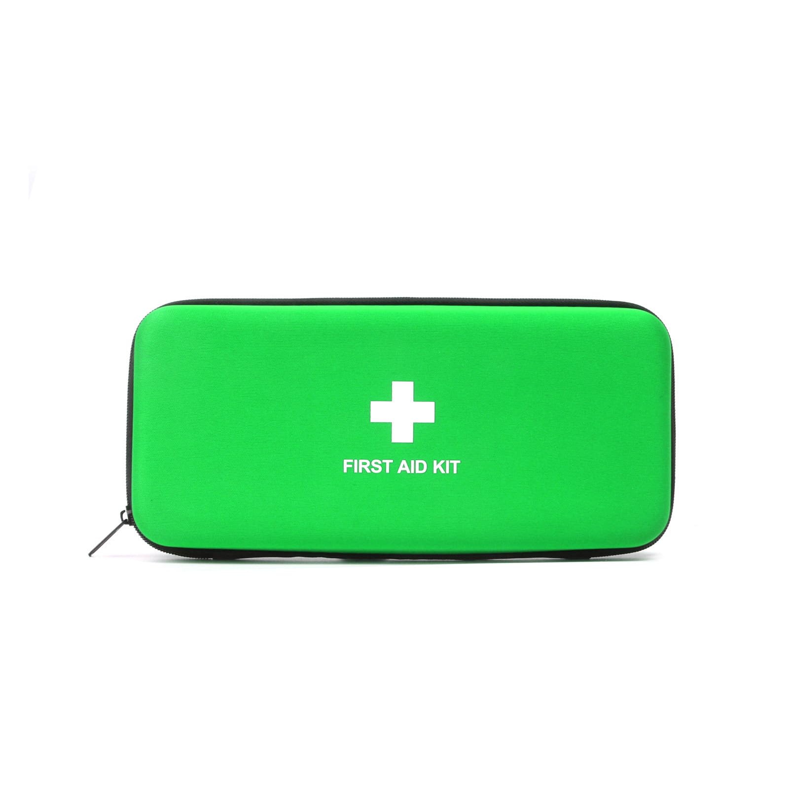 Jipemtra First Aid Hard Case - Empty EVA Shell Medical Case for Home, Emergency Responder, Camping, Outdoors (Green RCW)