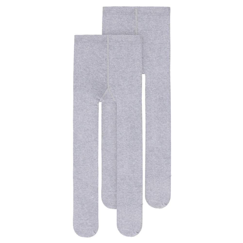 NAME IT Unisex Baby Nmfpantyhose 2p Grey Melange Noos Tights, (Grey Melange), One size (Manufacturer size: 98-104)