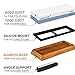 SUNER POWER Professional Dual 1000/6000 Japanese Grit Whetstone-Knife Sharpening Stone Kit Included Non-Slip Bamboo Base & Angle Guide-Perfe, large, White-Blue