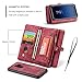 Galaxy S9 Plus Case Wallet, S9+ Detachable Slim Cover, XRPow Premium Leather Folio Magnetic Wallet Protection Card Slot Holder Removable Back Shell Carrying Cover for Samsung Galaxy S9 Plus RED