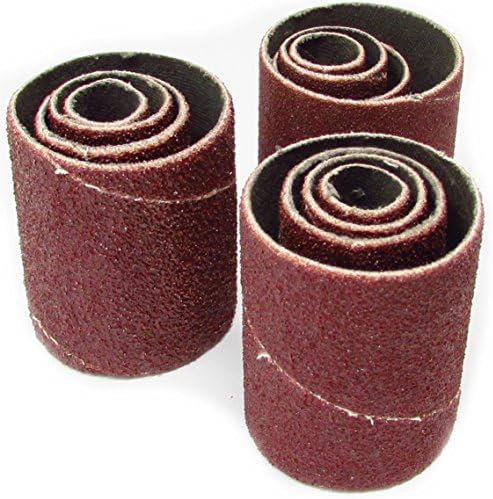 LINE10 Tools 12 Pack Spindle Sanding Sleeves, 2 Inch Long, 60, 80 and 120 Grit