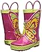 Western Chief Kids Butterfly Star Rain Boot (Infant/Toddler/Little Kid),Pink,13 M US Little Kid